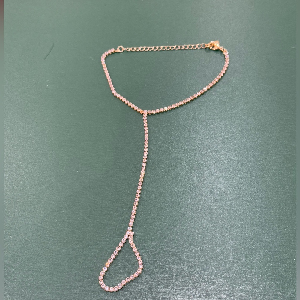 joolz by Martha Calvo x REVOLVE Tennis Handchain in Gold.